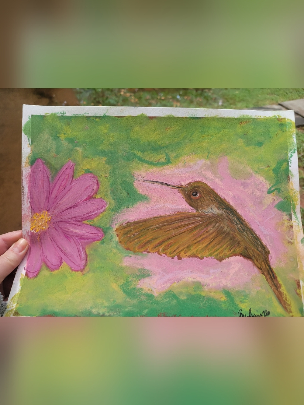 "Hummingbird Joy"
Original Unframed Artwork
Soft Pastel on Pastel Paper
9 X 12 - Picture 2 of 3